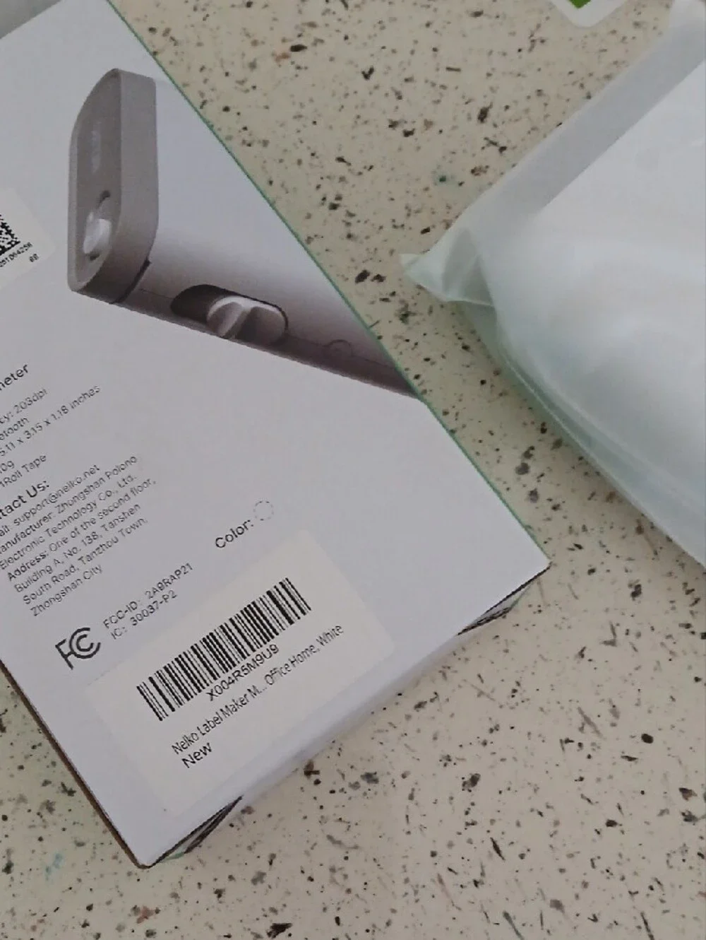 NELKO Portable Label Maker - White and Gray